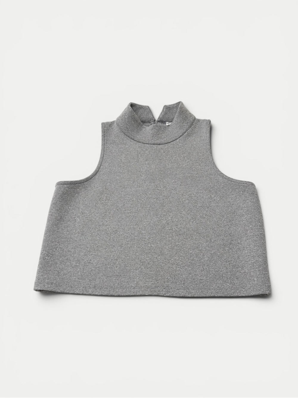 Blue Juice Gray Sleeveless Mock Neck Crop Top – Size 10 Australia